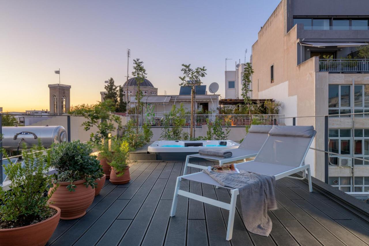 Meno Suite With Private Terrace - Jaccuzzi, Acropolis View Athens Ngoại thất bức ảnh